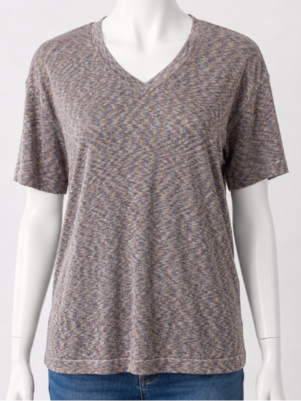 THE COLLECTION | 100% Silk Pullover Shirt Top V-Neck Medium